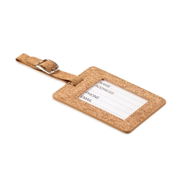 Bagagelabel van kurk