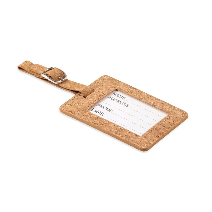 Bagagelabel van kurk