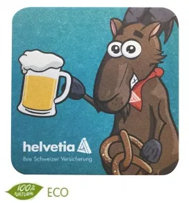 Vierkante bierviltjes met afgeronde hoeken
