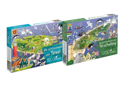 Legpuzzel van 1.000 stukjes in doos