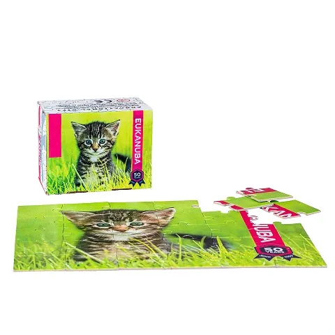Kleine puzzeldoos van gerecycled karton