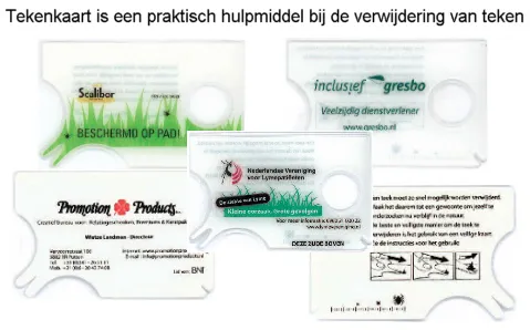 Tekenkaart in creditcardformaat met inkeping