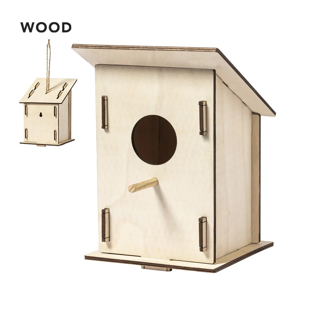 Houten vogelhuisje Pecker