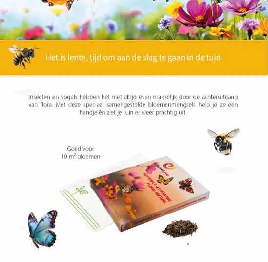 Pakje met bijenaantrekkend bloemenzaad