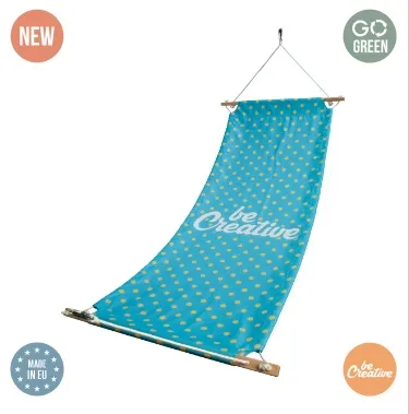 Full colour bedrukte hangmat met houten frame