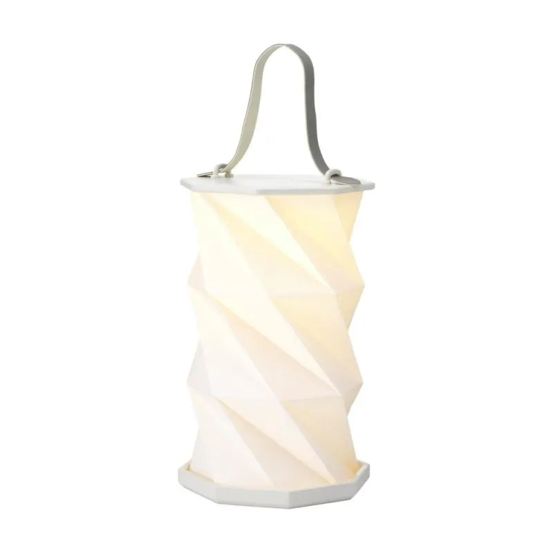 Uitgetrokken papieren lantaarn Wooosh Rising Lantern met warm licht